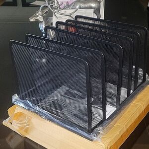 Letter organizer black